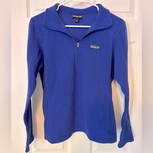 Patagonia blue quarter zip